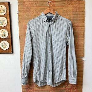 Massimo Dutti Finest Fabric Punstripe Oxford Button Down Shirt